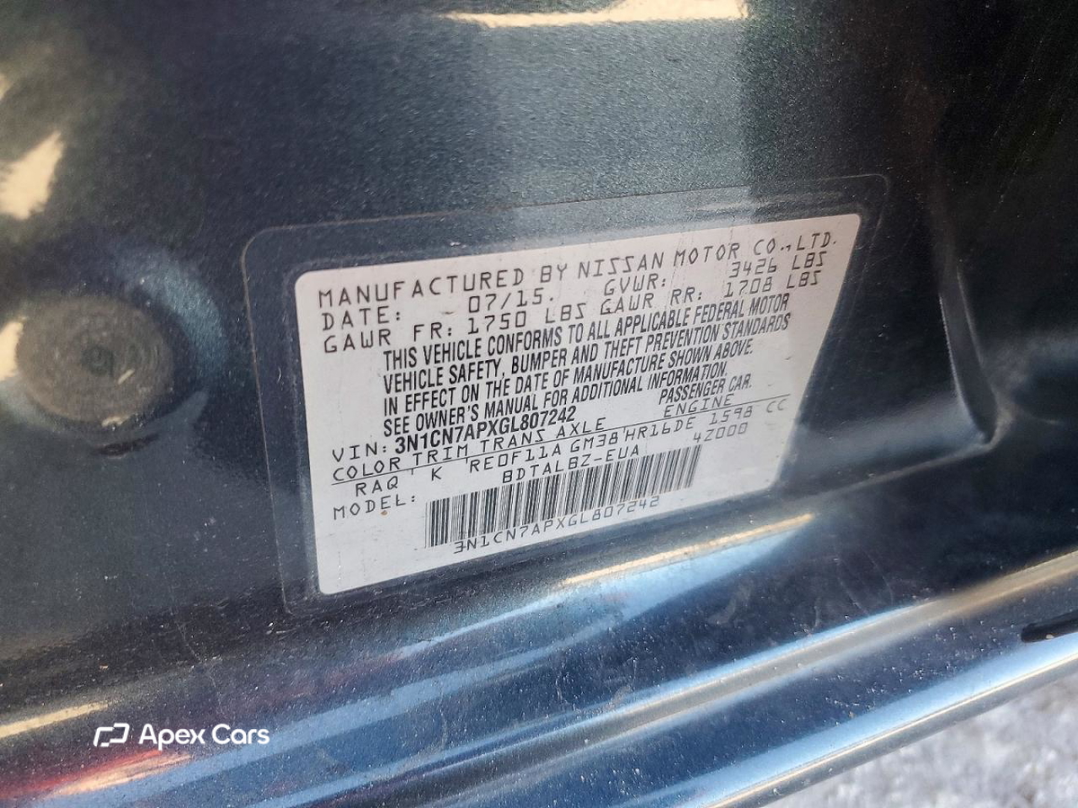 Nissan Versa 2016