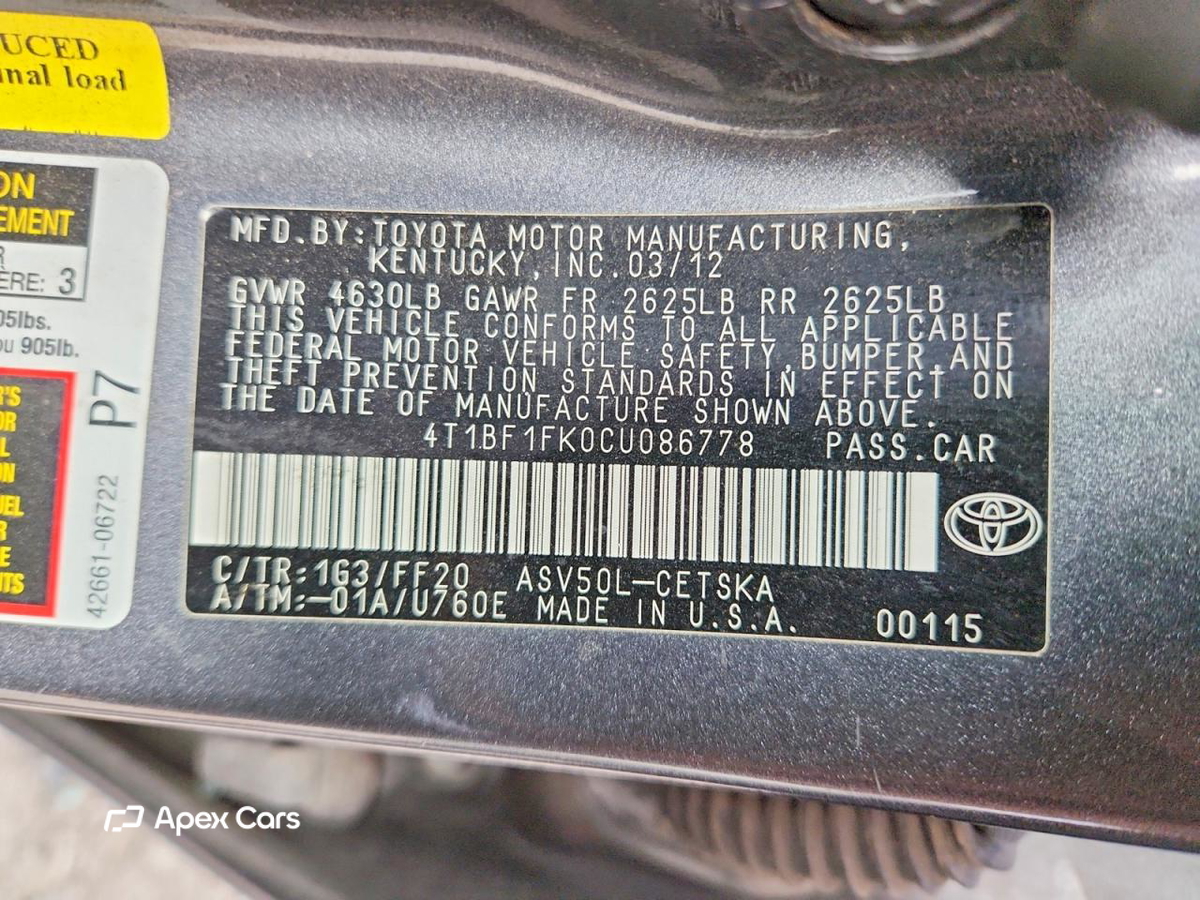 Toyota Camry 2012
