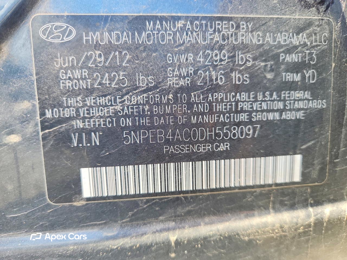 Hyundai Sonata 2013