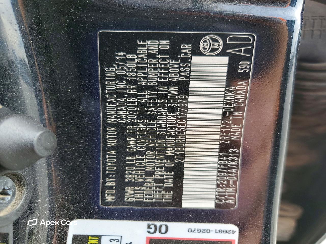 Toyota Corolla 2014