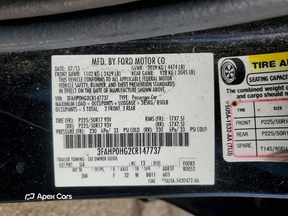 Ford Fusion 2012
