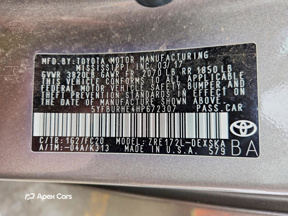 Toyota Corolla 2017