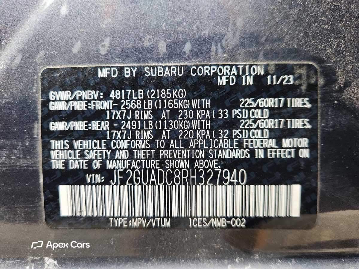 Subaru XV 2024