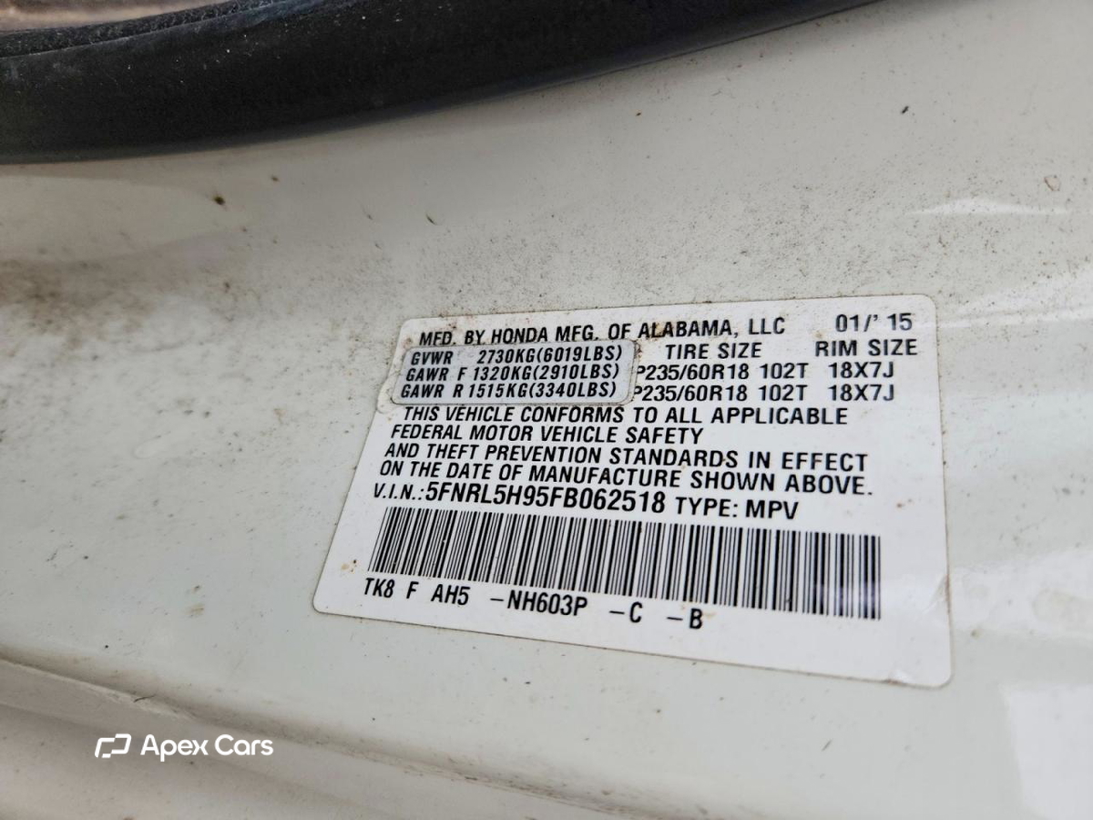 Honda Odyssey 2015