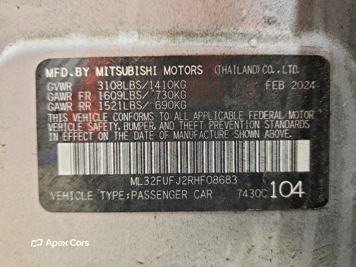 Mitsubishi Mirage 2024