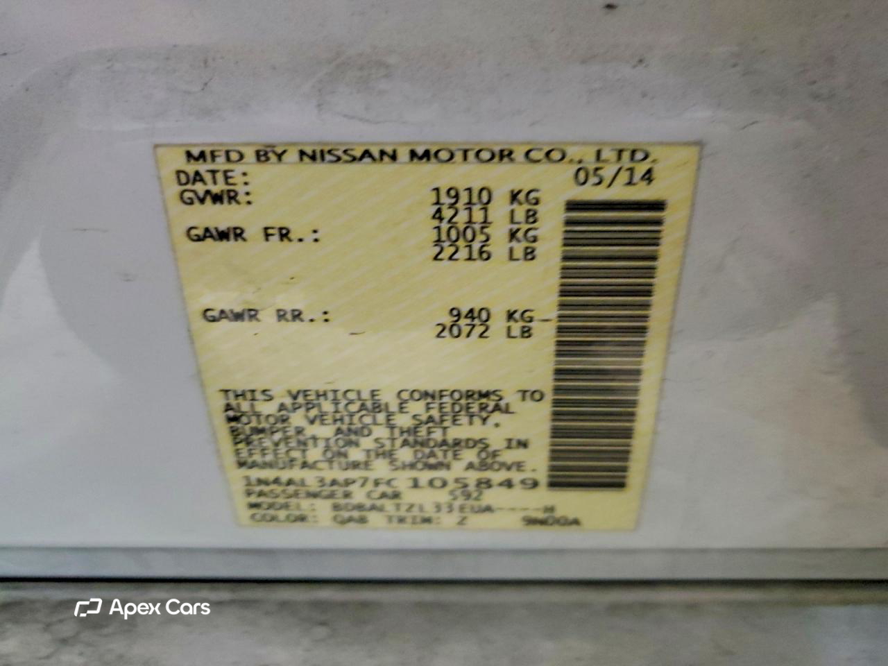 Nissan Altima 2015