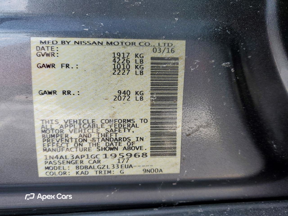 Nissan Altima 2016