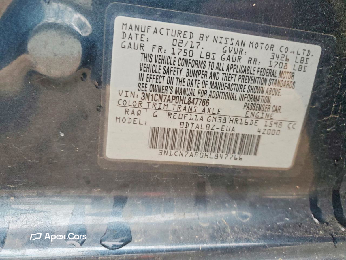 Nissan Versa 2017