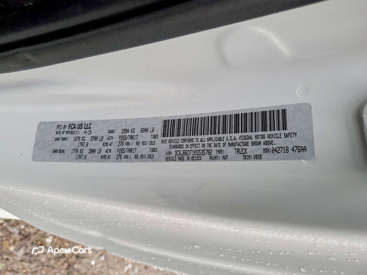 RAM 1500 2019