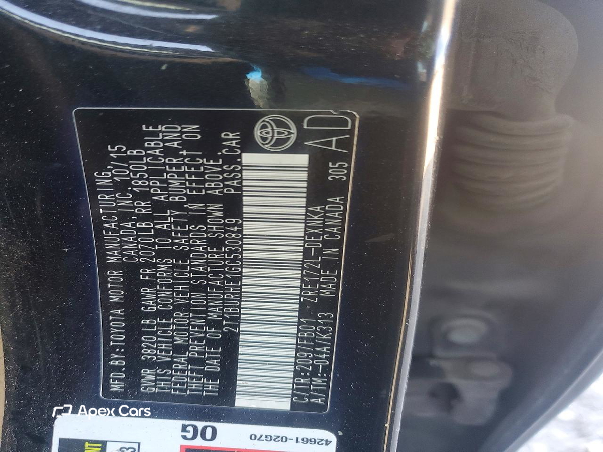 Toyota Corolla 2016