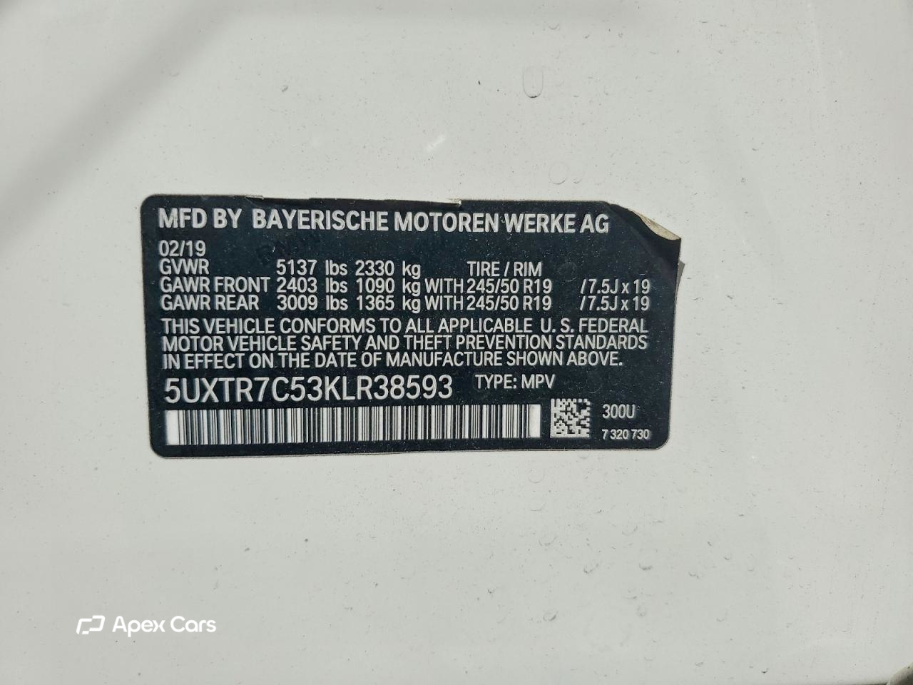 BMW X3 2019