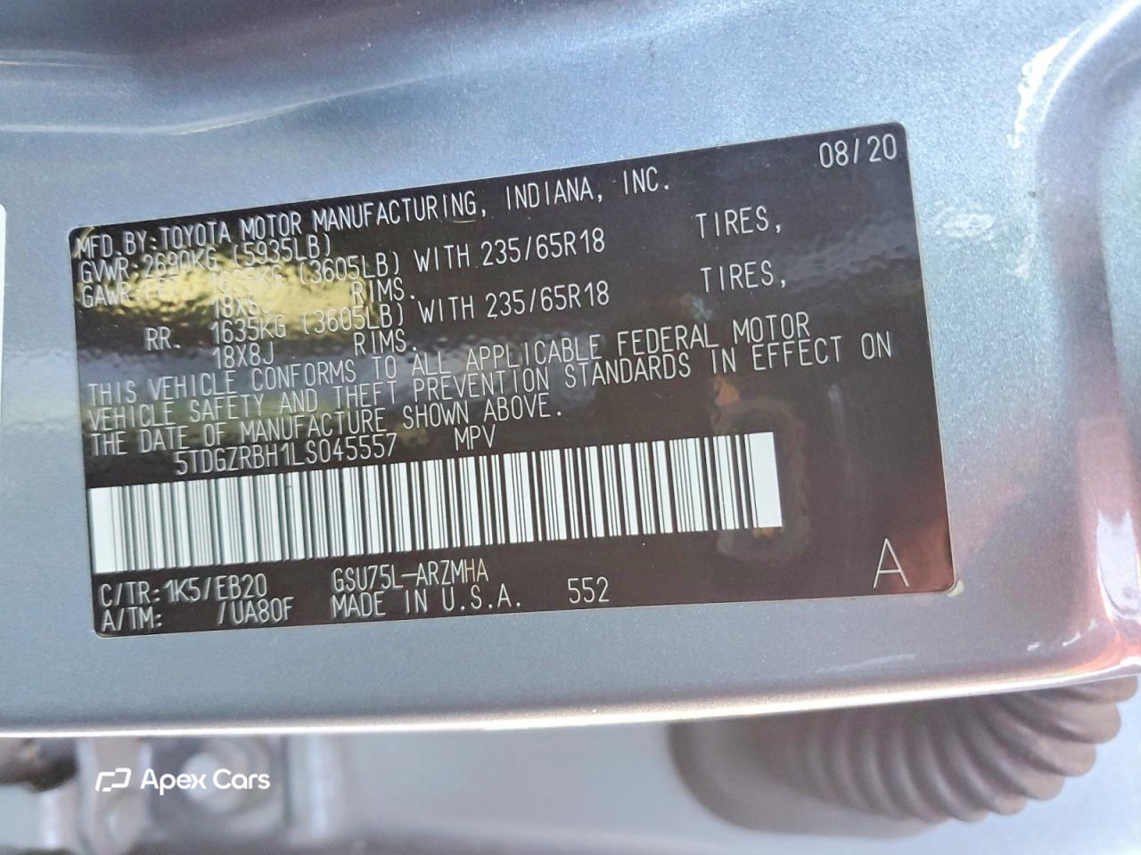 Toyota Highlander 2020
