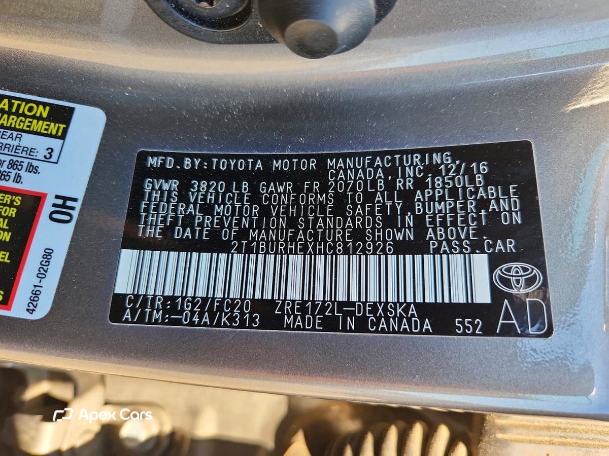Toyota Corolla 2017