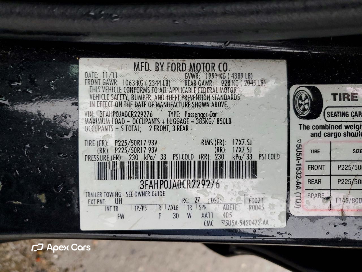 Ford Fusion 2012