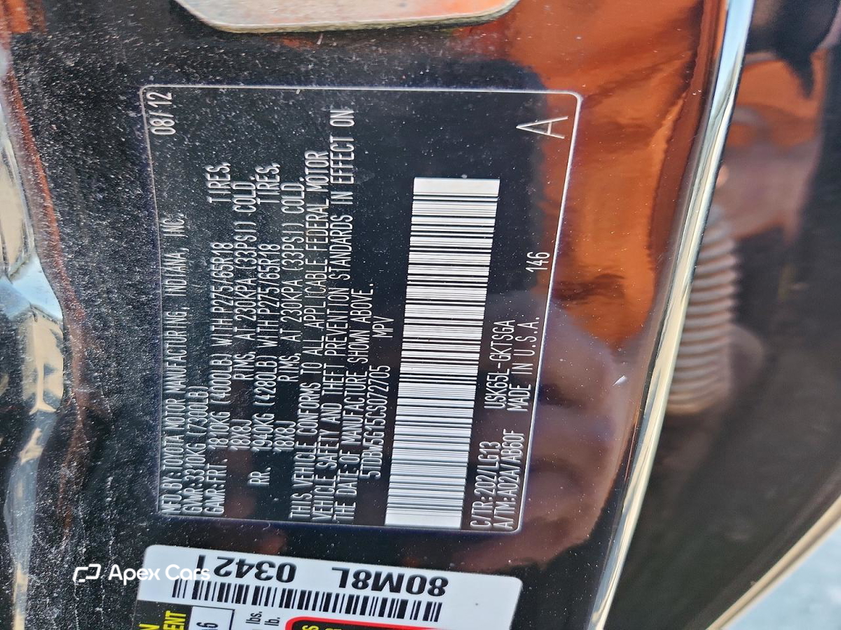 Toyota Sequoia 2012