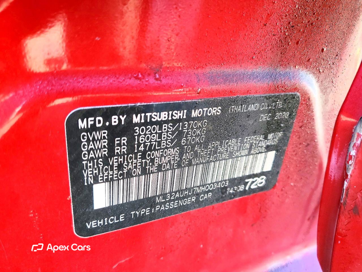Mitsubishi Mirage 2021