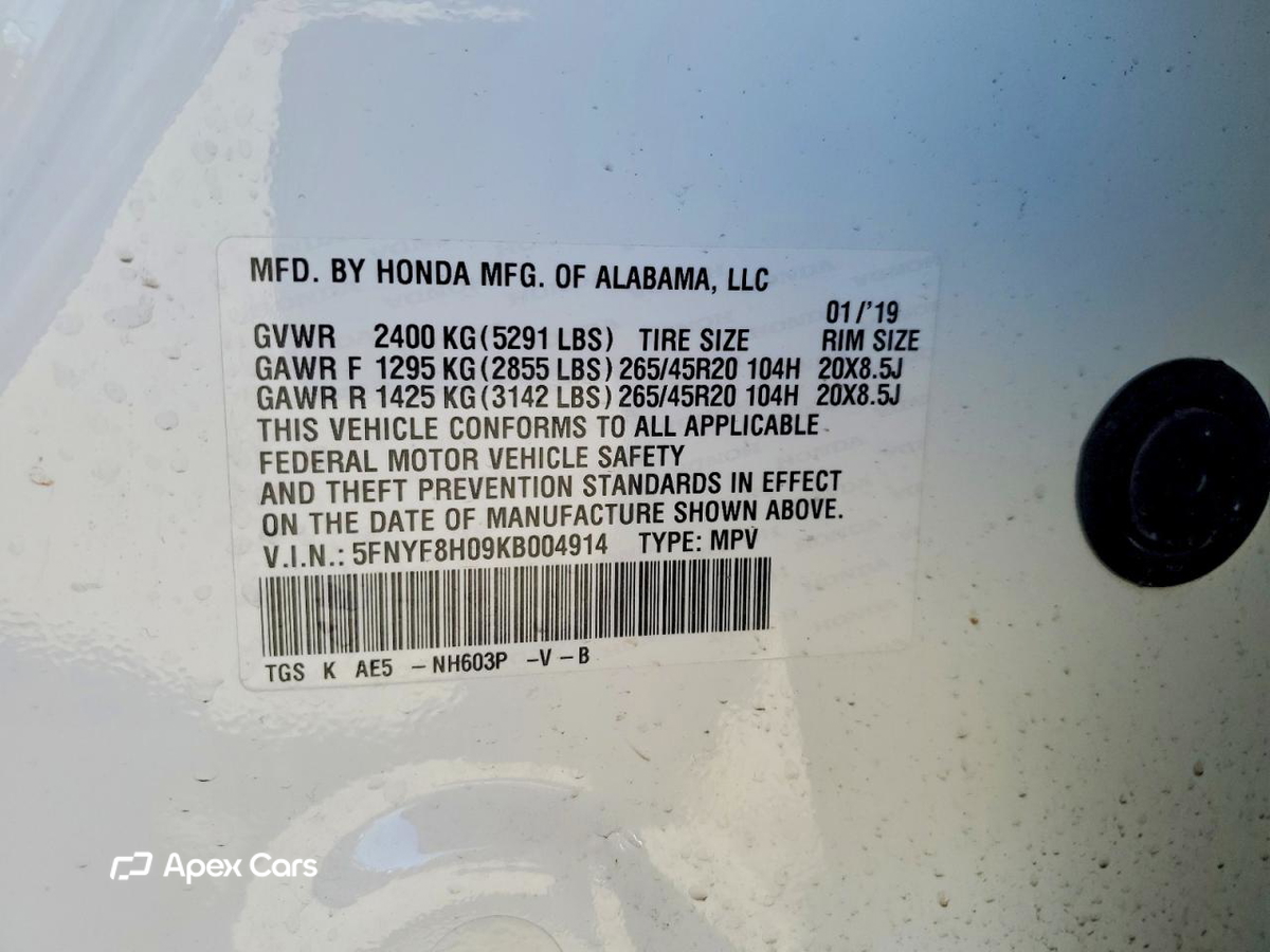 Honda Passport 2019