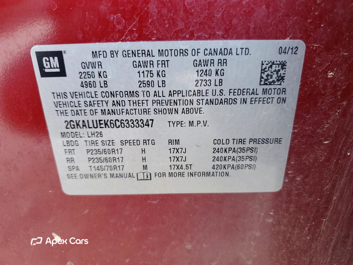 GMC Terrain 2012