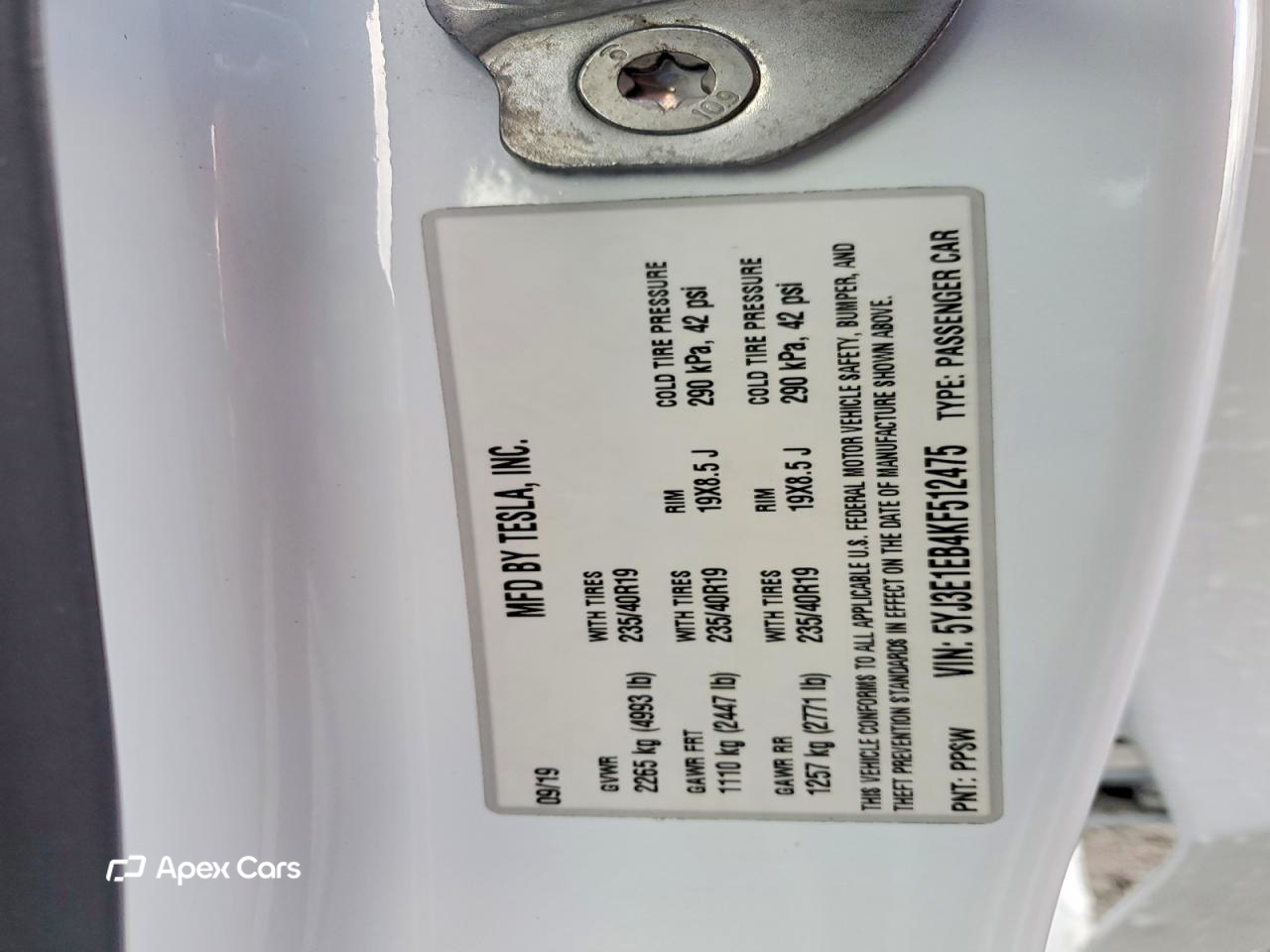 Tesla Model 3 2019