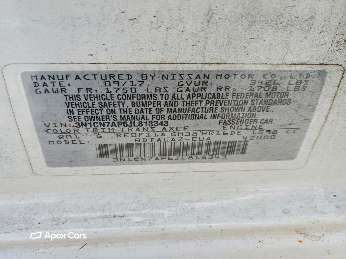 Nissan Versa 2018