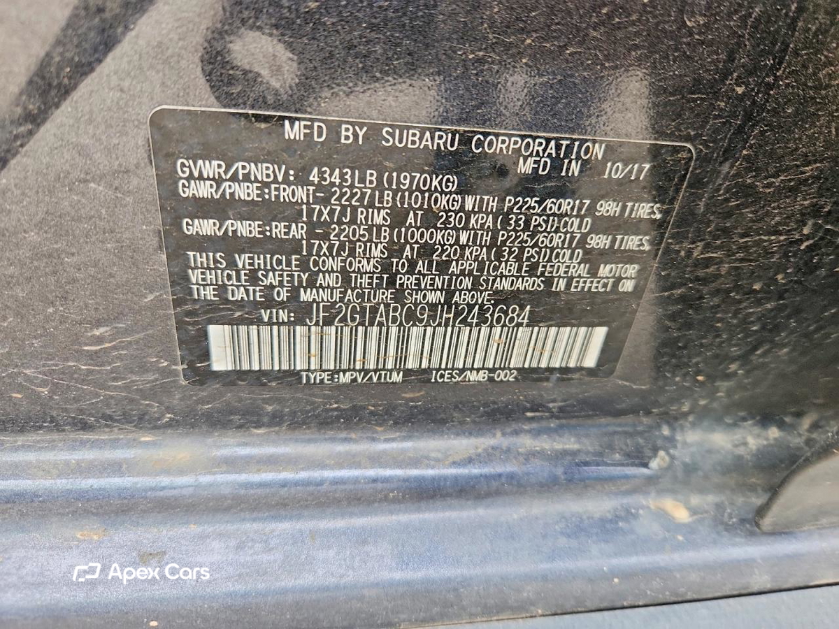 Subaru XV 2018