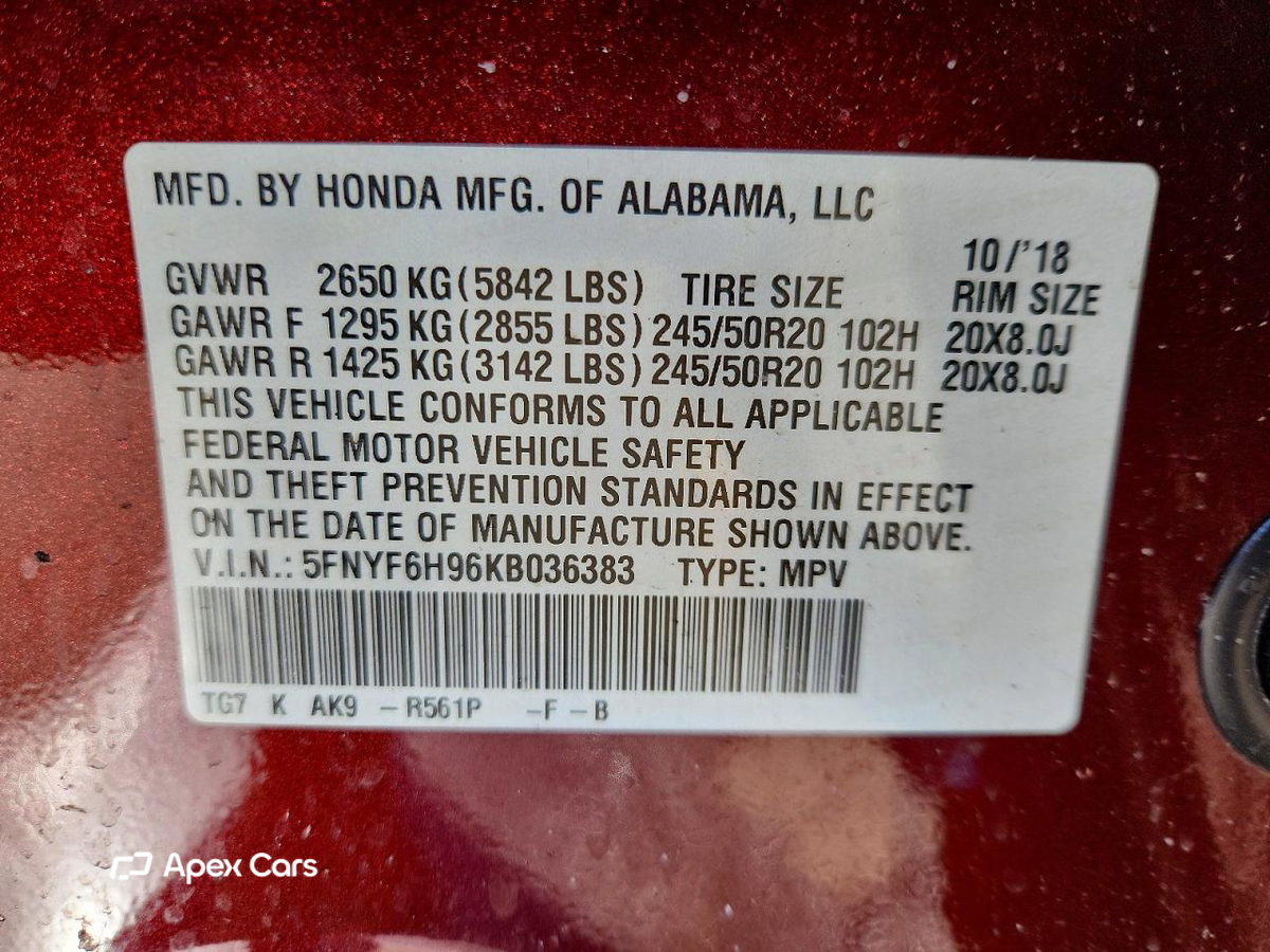 Honda Pilot 2019