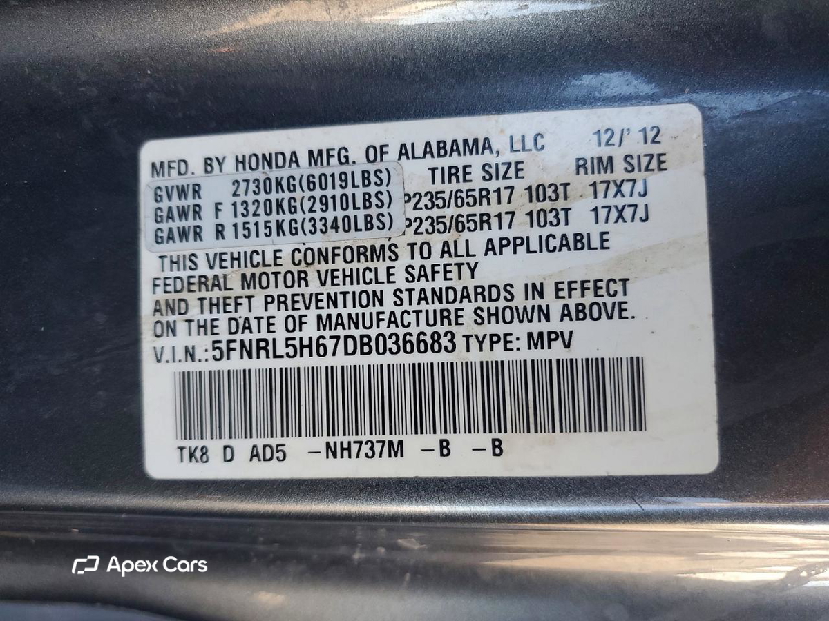 Honda Odyssey 2013