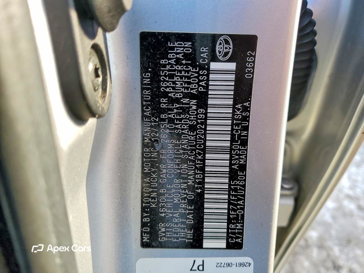 Toyota Camry 2012