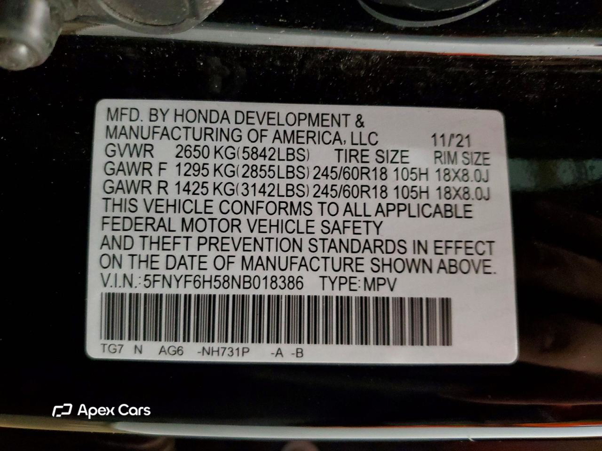 Honda Pilot 2022