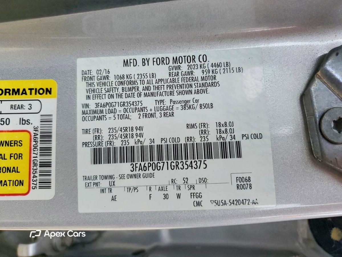 Ford Fusion 2016