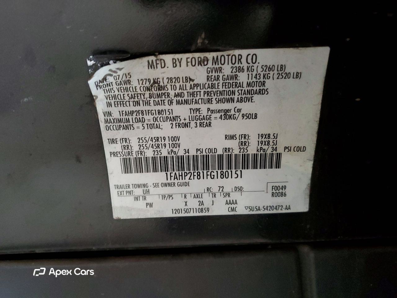 Ford Taurus 2015