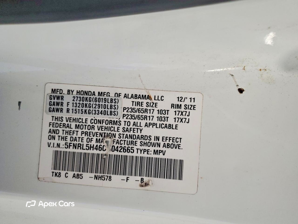 Honda Odyssey 2012