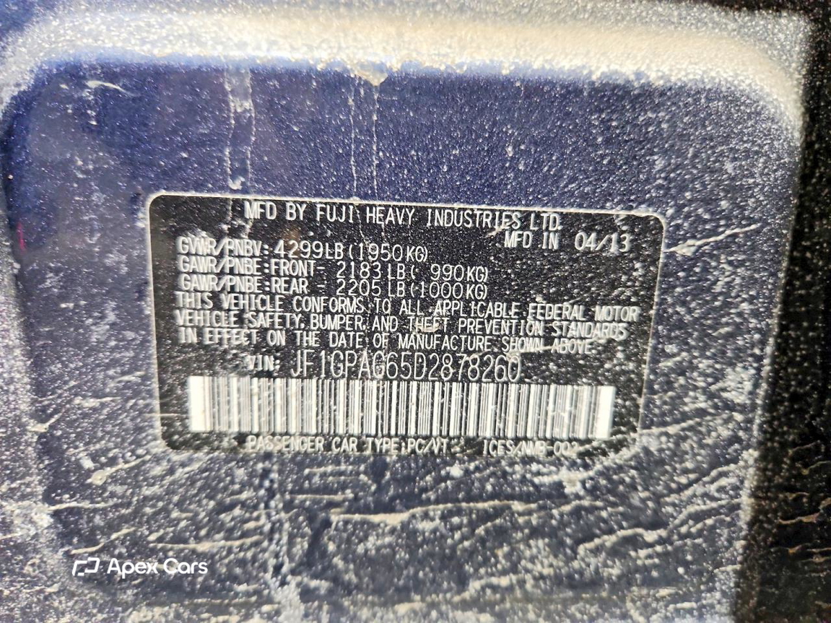 Subaru Impreza 2013