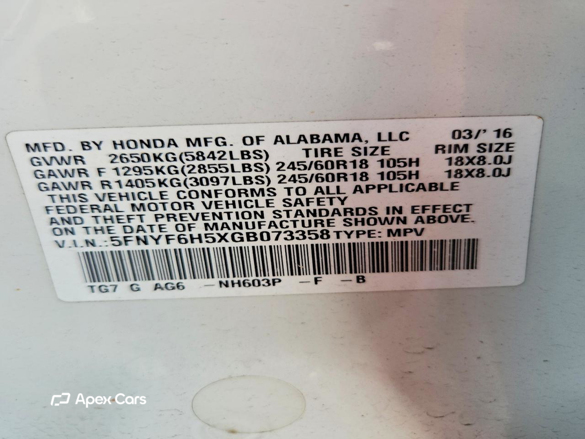 Honda Pilot 2016