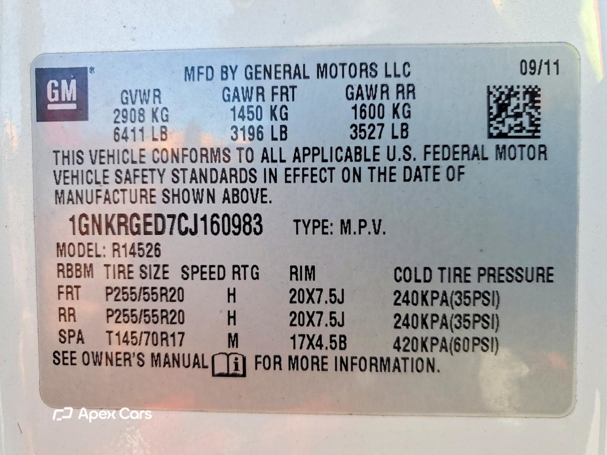 Chevrolet Traverse 2012