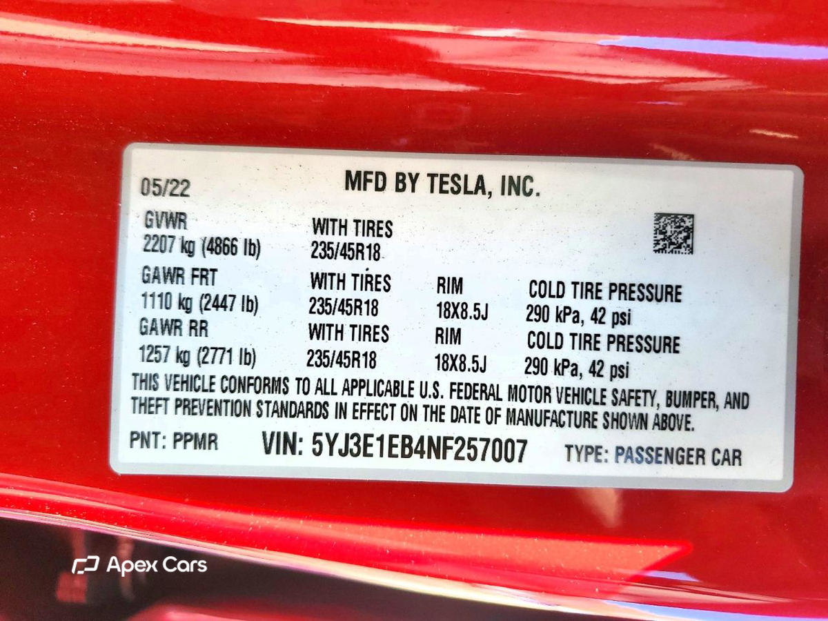 Tesla Model 3 2022