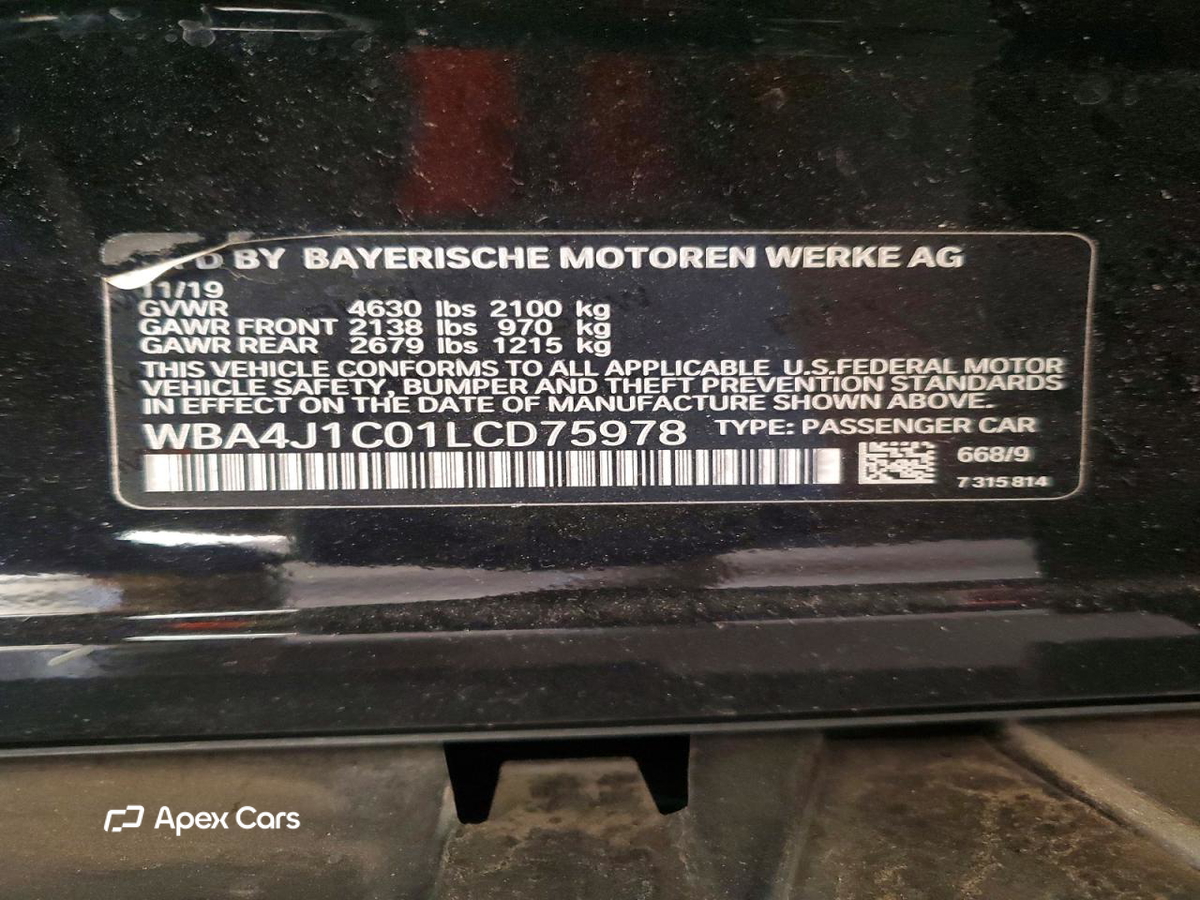 BMW Series 4 2020