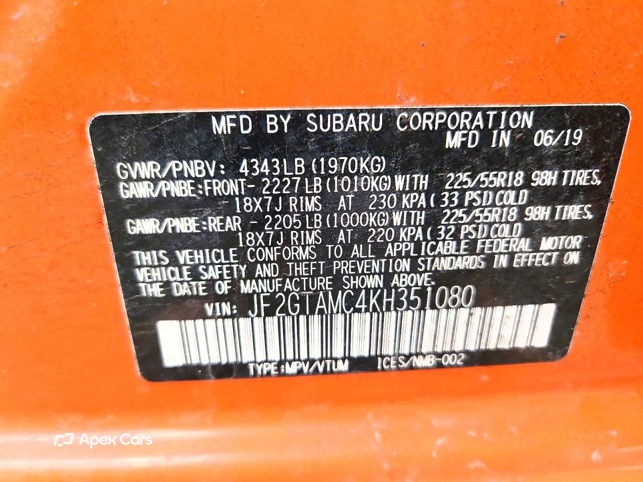 Subaru XV 2019