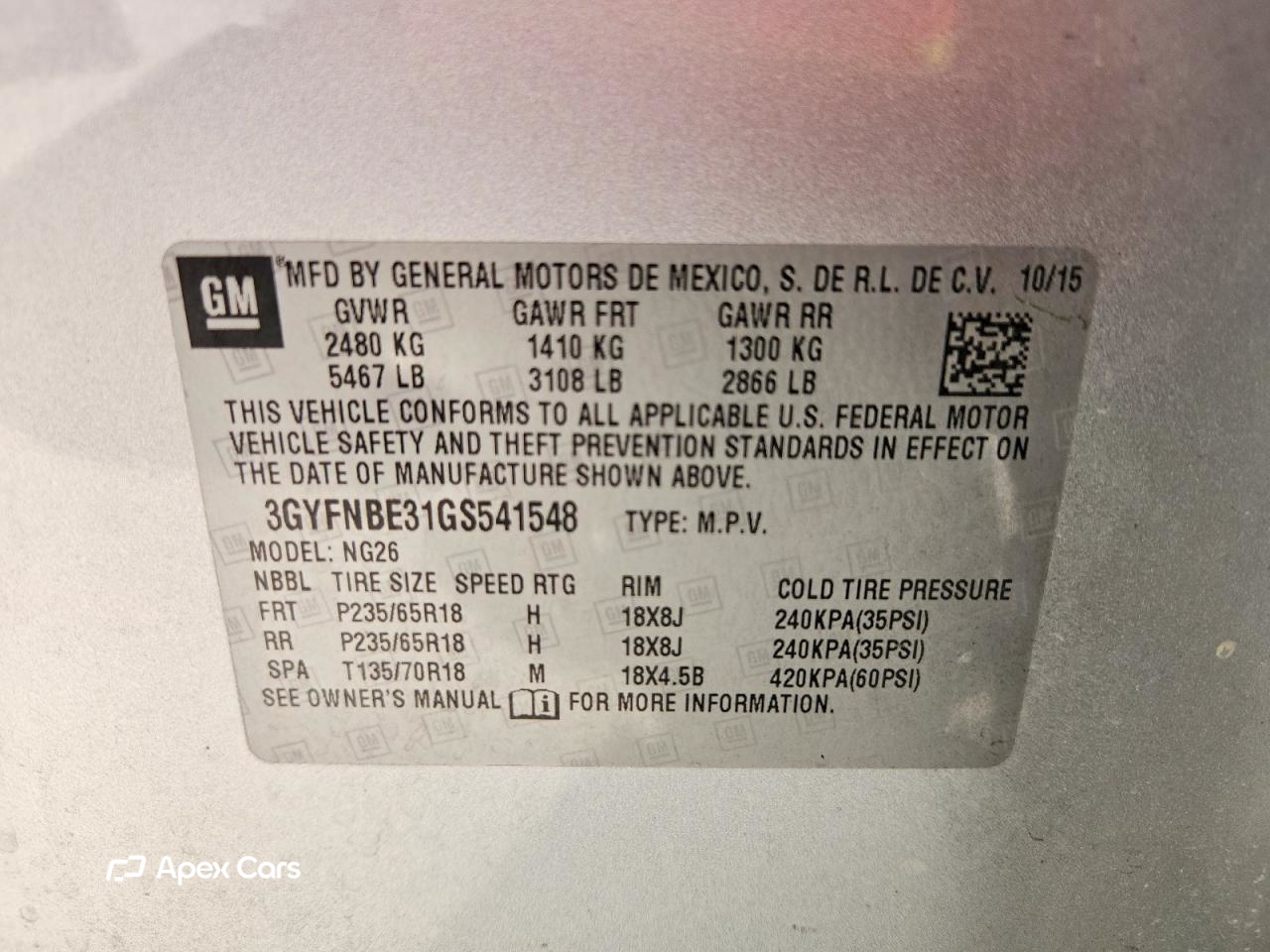 Cadillac SRX 2016