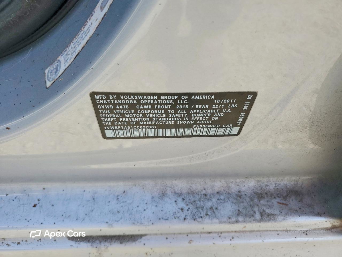 Volkswagen Passat 2012