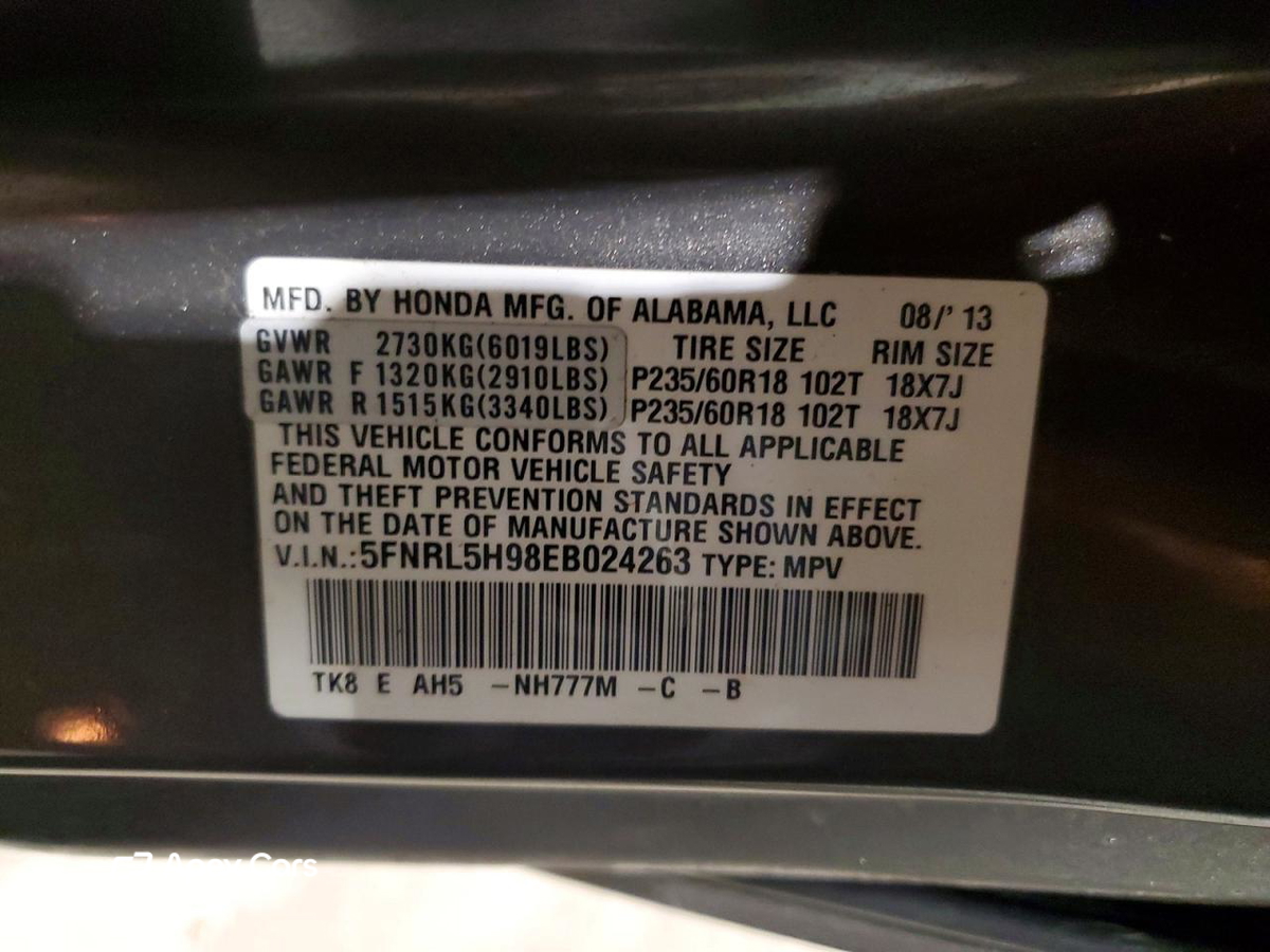 Honda Odyssey 2014