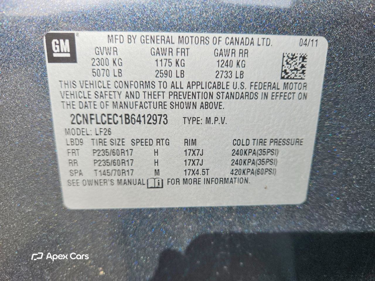 Chevrolet Equinox 2011