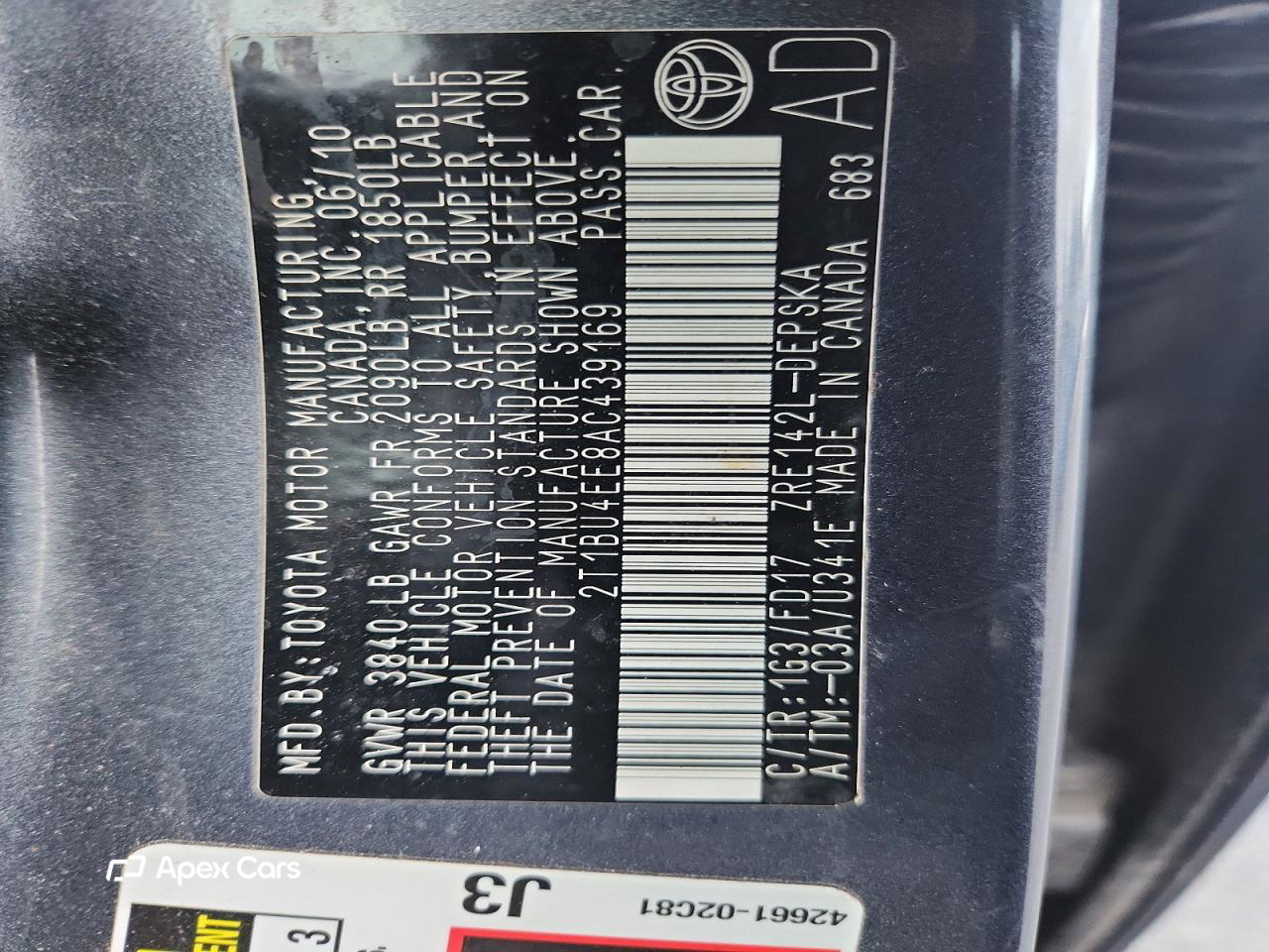 Toyota Corolla 2010
