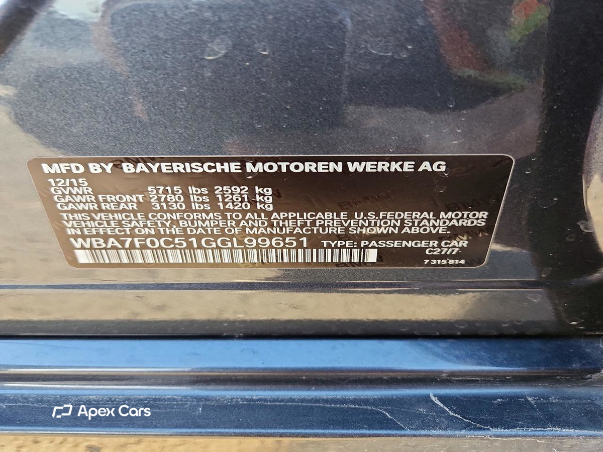 BMW Series 7 2016