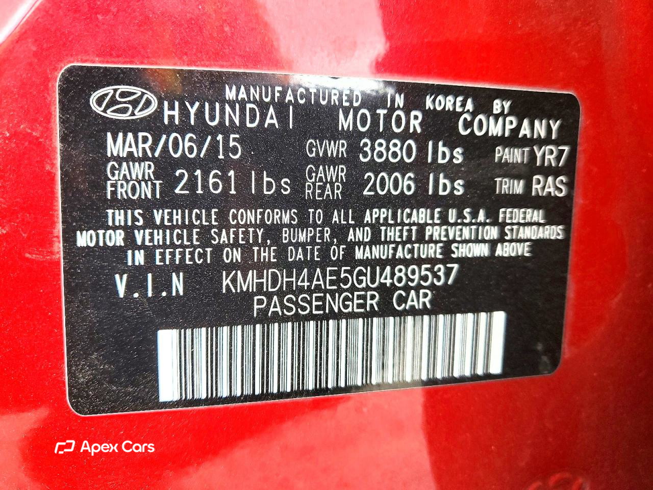 Hyundai Elantra 2016