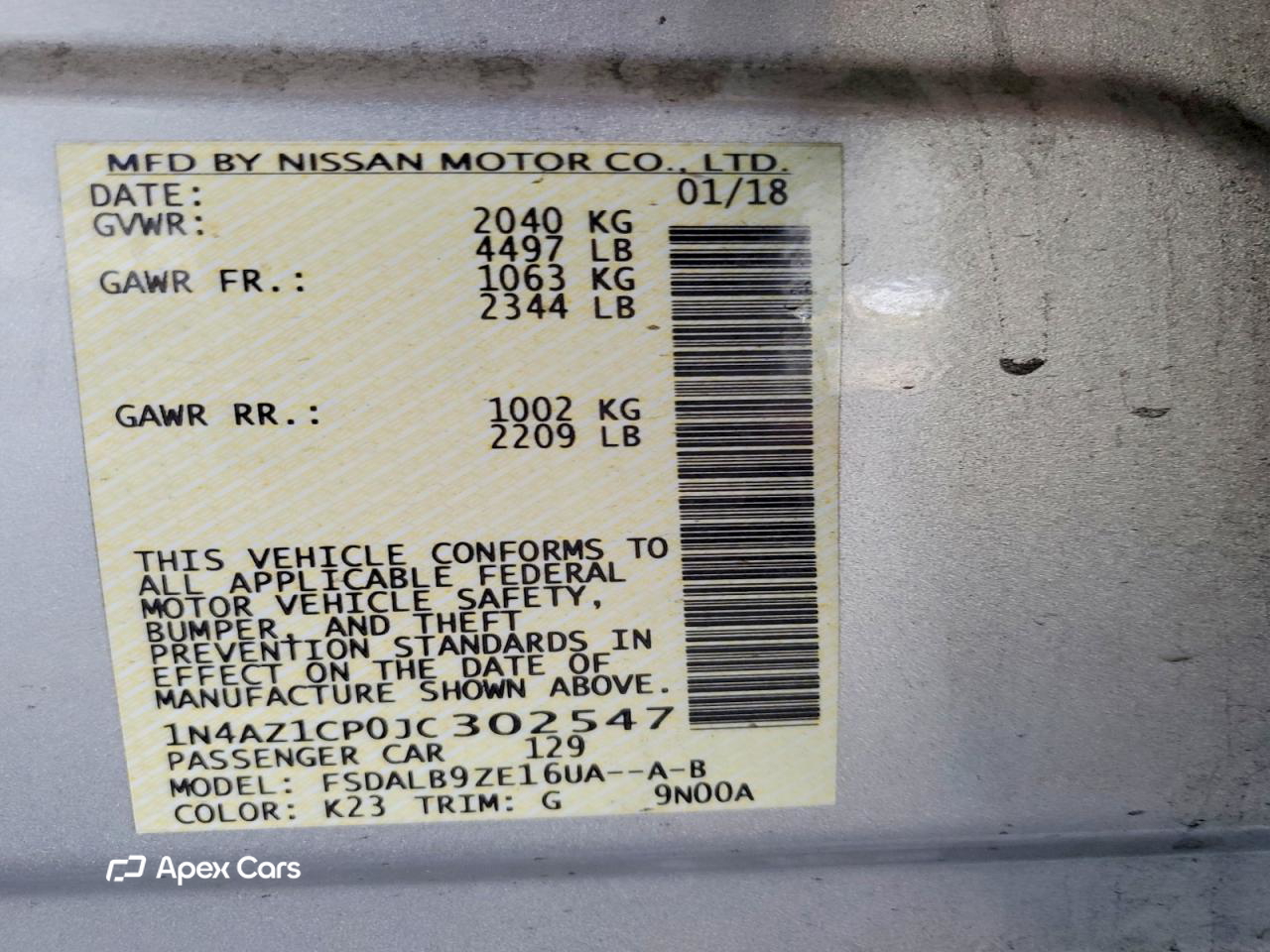 Nissan Leaf 2018