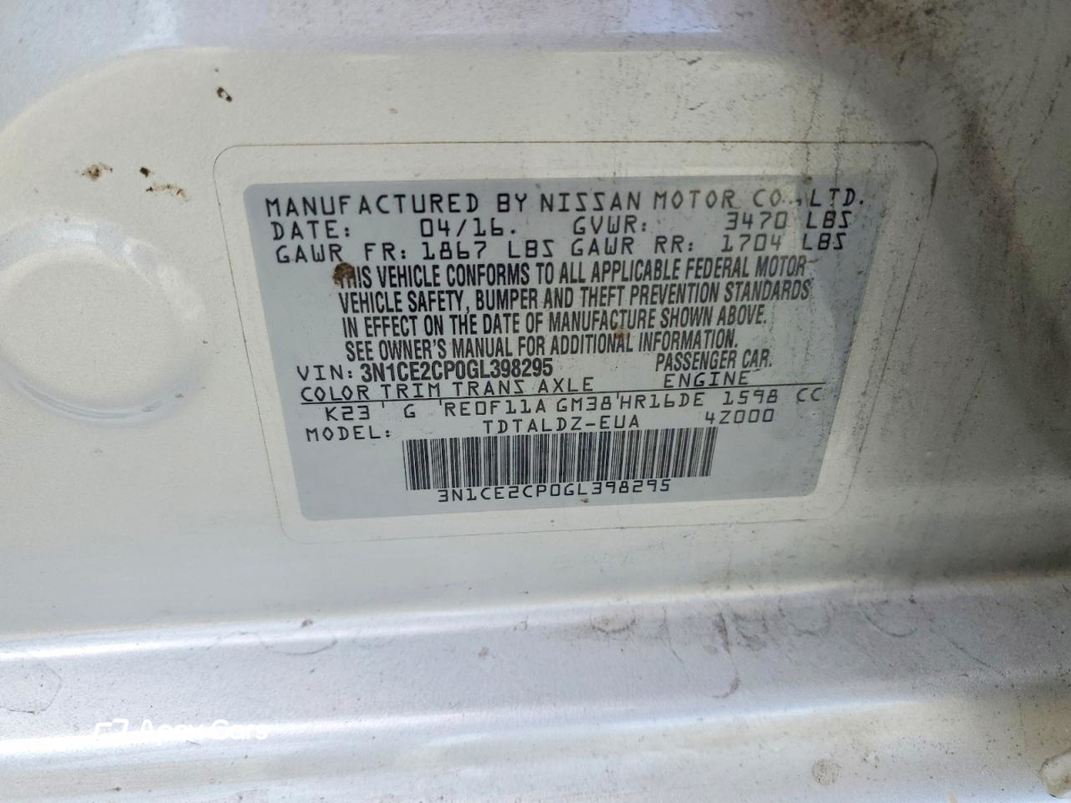 Nissan Versa 2016
