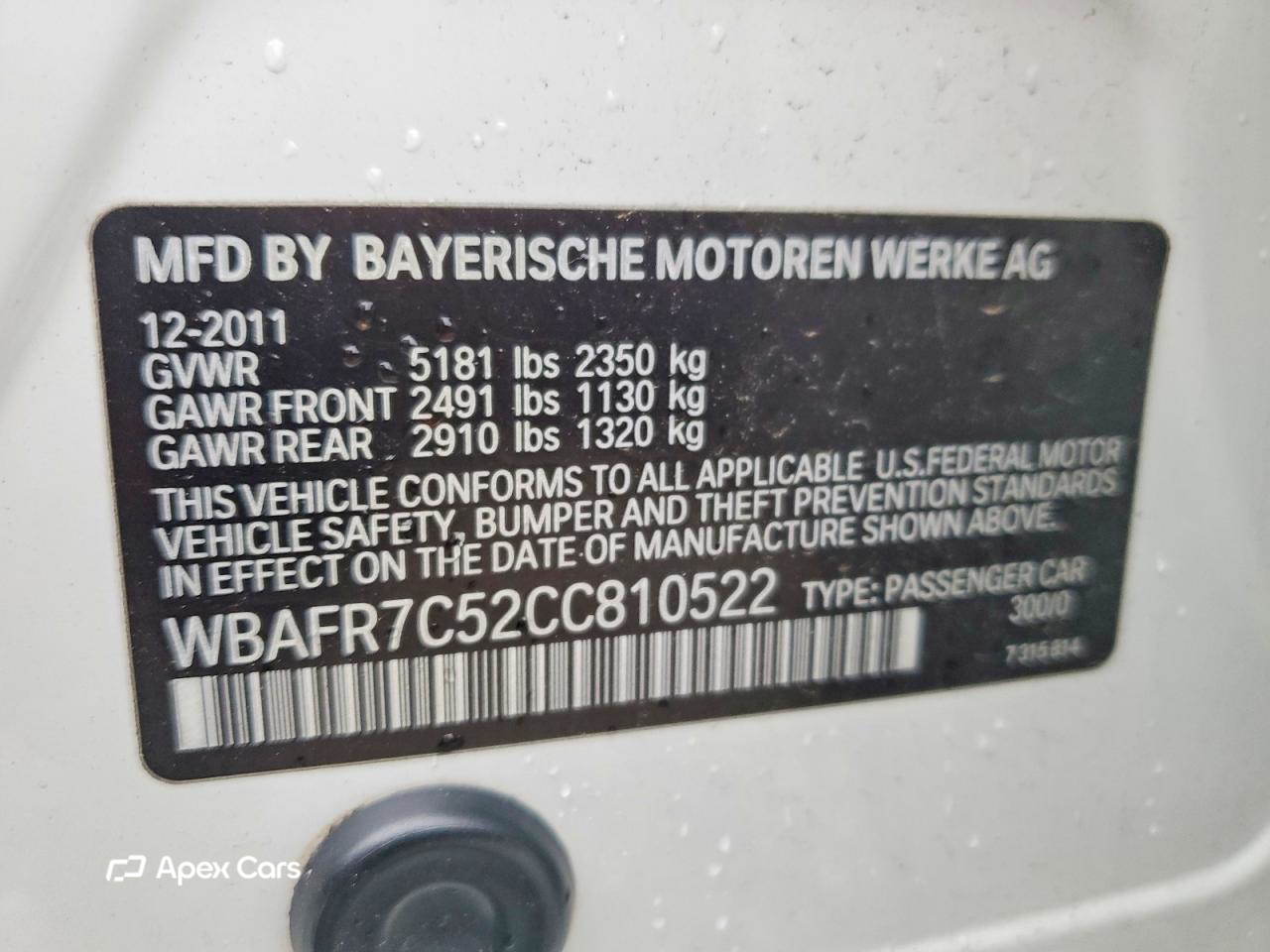 BMW Series 5 2012
