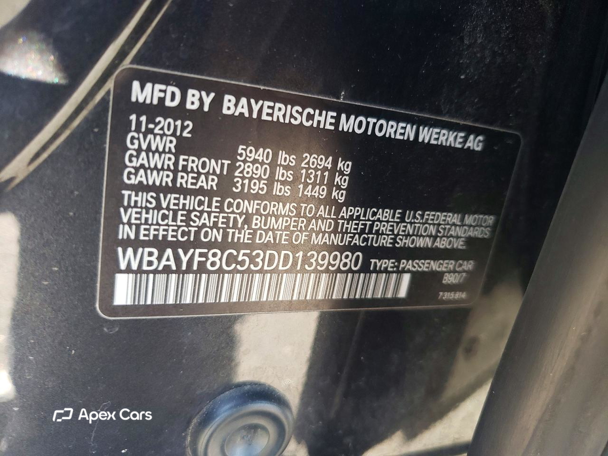 BMW Series 7 2013