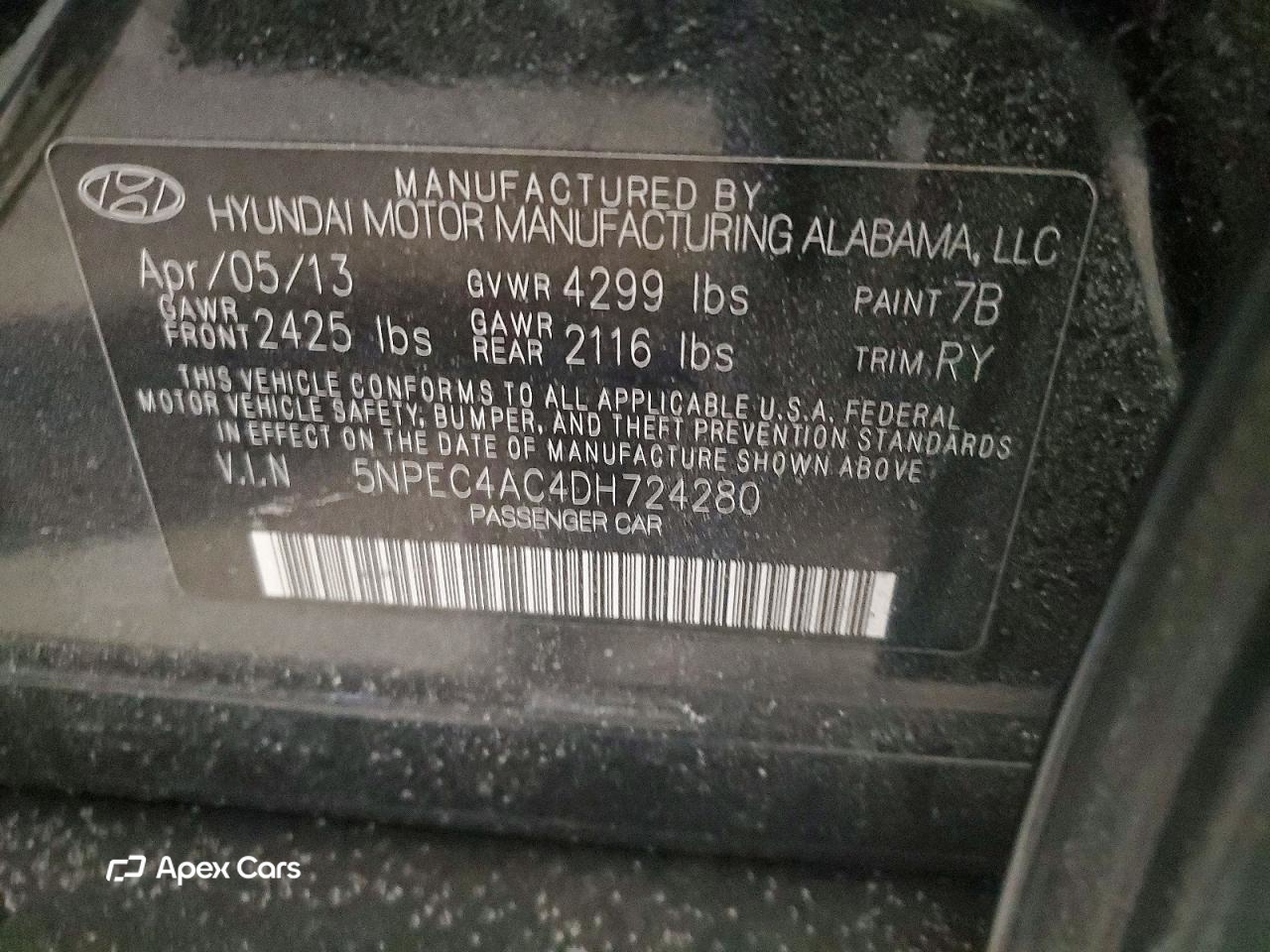 Hyundai Sonata 2013